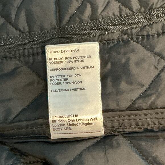 UNTUCKit Men's Wynnwood Black Lightweight Quilted Puffer Vest Size Large NWT - Picture 14 of 15